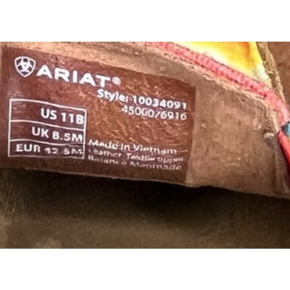 Ariat Cruiser Serape Loafers Slip On Womens Size 11B Brown - Picture 6 of 6